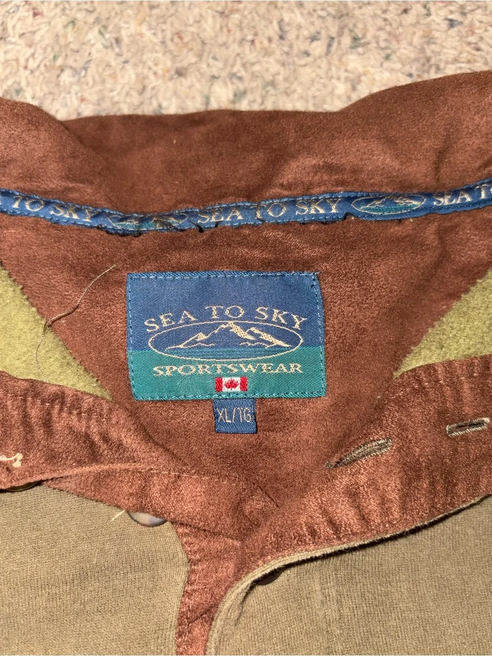 Vintage Men's Sea to Sky Sportswear Jacket (Size XL)
